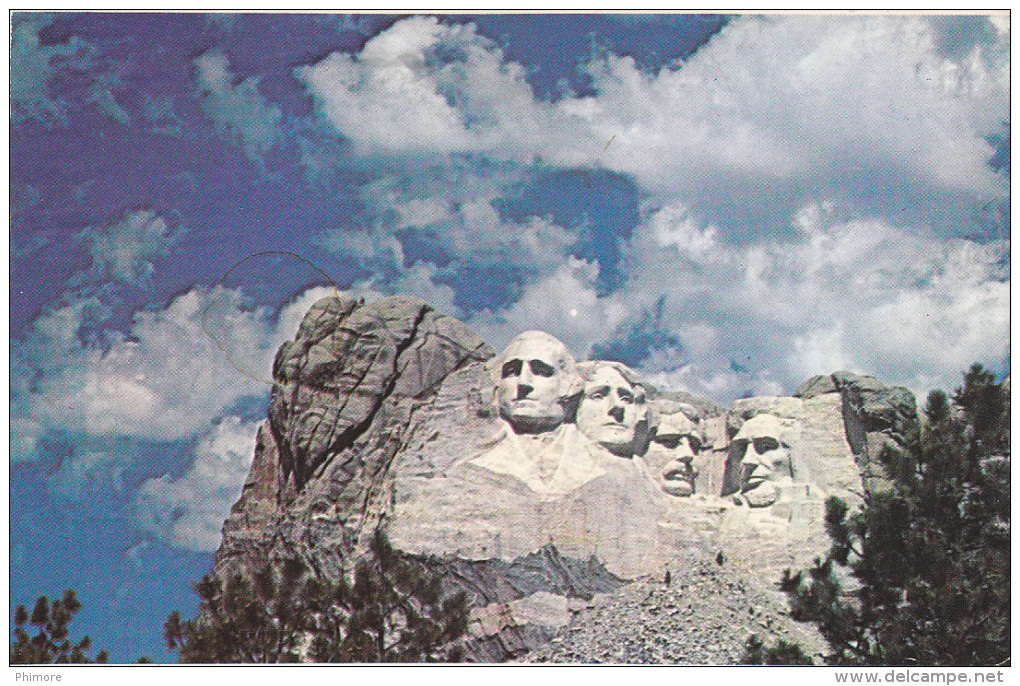 Ph-CPSM EtatsUnis Mount Rushmore (SD South Dakota) Black Hills, Petit Format - Mount Rushmore