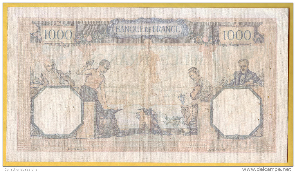 BILLET FRANCAIS - 1000 Francs Cérès Et Mercure 27.10.1938 TB+ - 1 000 F 1927-1940 ''Cérès Et Mercure''