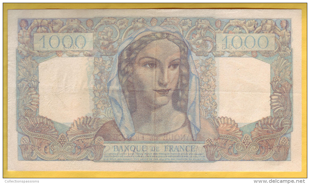 BILLET FRANCAIS - 1000 Francs Minerve Et Hercule 9.1.1947 TTB - 1 000 F 1945-1950 ''Minerve Et Hercule''