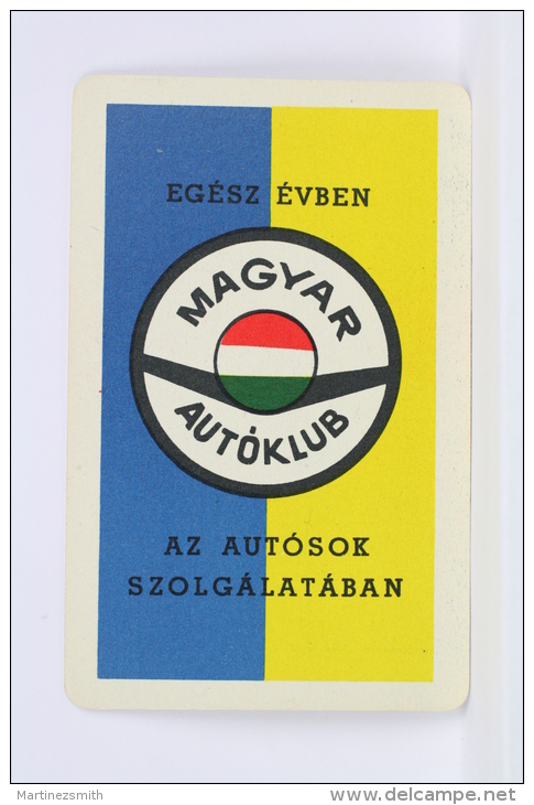 1971 Small/ Pocket Calendar - Hungary Auto/ Car Club - Hungarian Advertising - Tamaño Pequeño : 1961-70