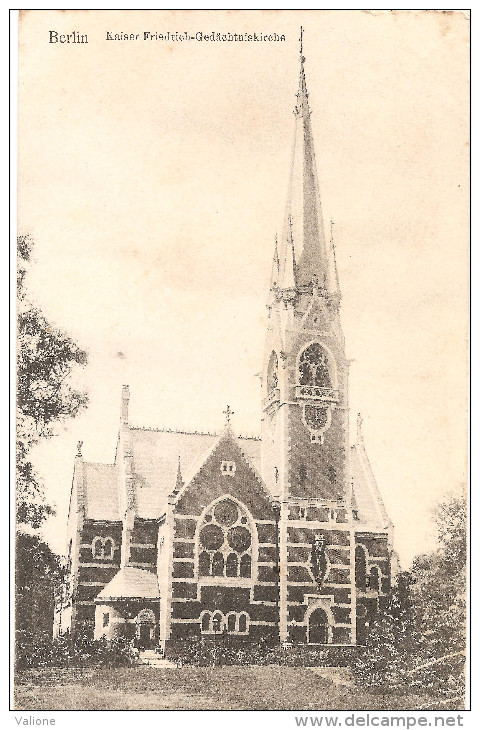 RARE : BERLIN Kaiser Friedrich-Gedächtniskirche Vor 1904 (neue) - Tiergarten