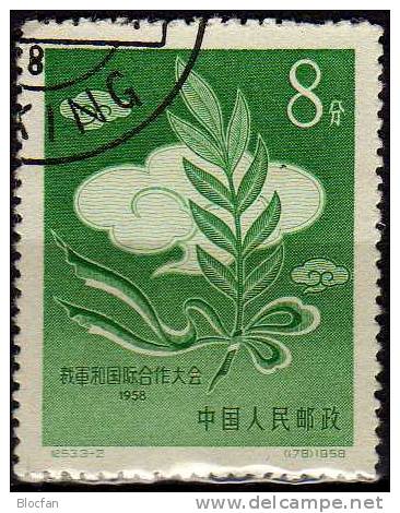 Konferenz Für Abrüstung Stockholm 1958 China 393 O 6€ Olivenzweig-Symbol Weiße Gelbe Schwarze Rasse Stamp Of Chine CINA - Usati