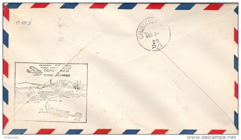 Canada-First Flight Cover--2 Scans - Erst- U. Sonderflugbriefe