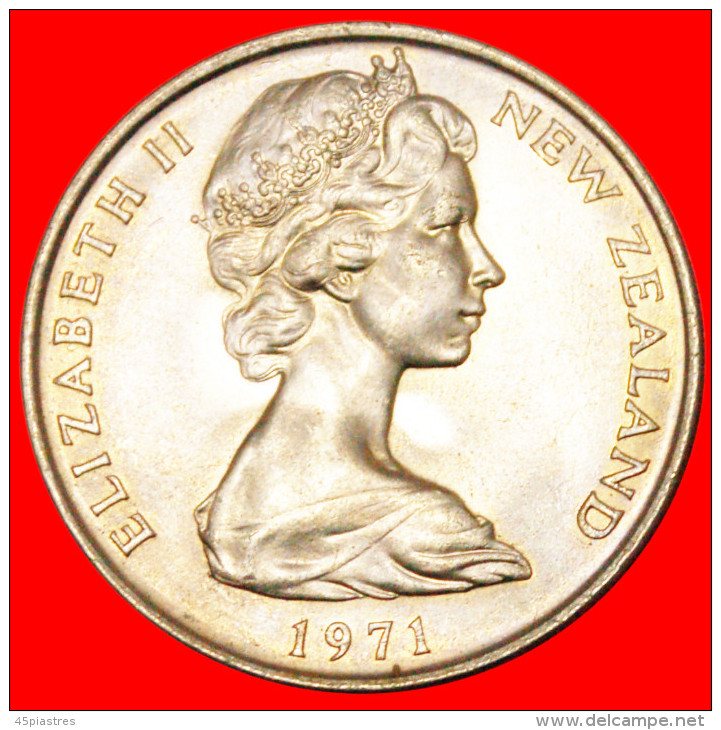 * RARITY AUSTRALIA★ NEW ZEALAND ★ 20 CENTS 1971 UNC! ELIZABETH II (1953-2022) LOW START &#9733; NO RESERVE! - Nieuw-Zeeland