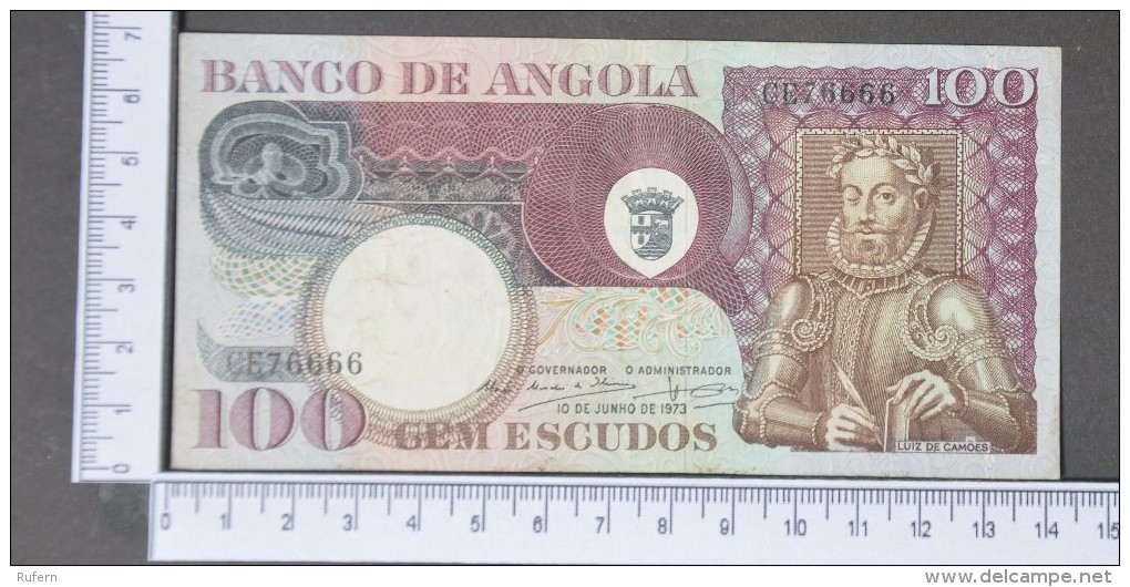 ANGOLA  100  ESCUDOS  1973     -    (Nº11387) - Angola