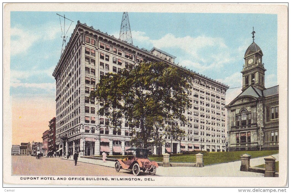 CPA Colorisée - Dupont Hotel And Office Building - Wilmington - Del - Sonstige & Ohne Zuordnung