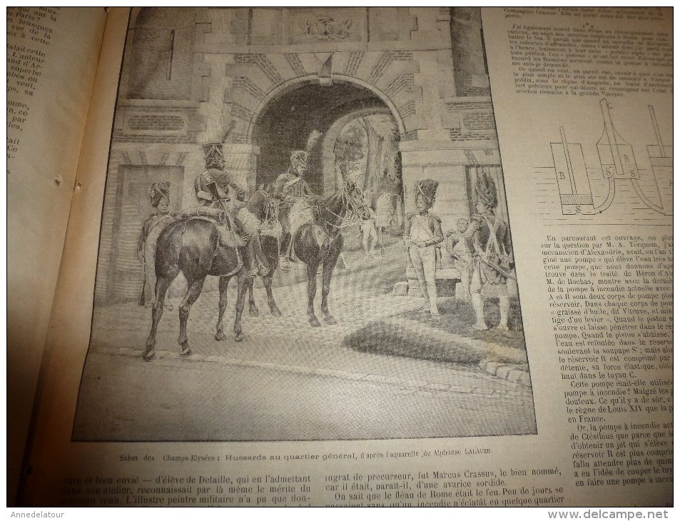 1896 SOLEIL du DIMANCHE: Invasion sauterelle en Algérie;La tribu des VI-RÂ-RI au Mexique;Greffe entre serpents..etc