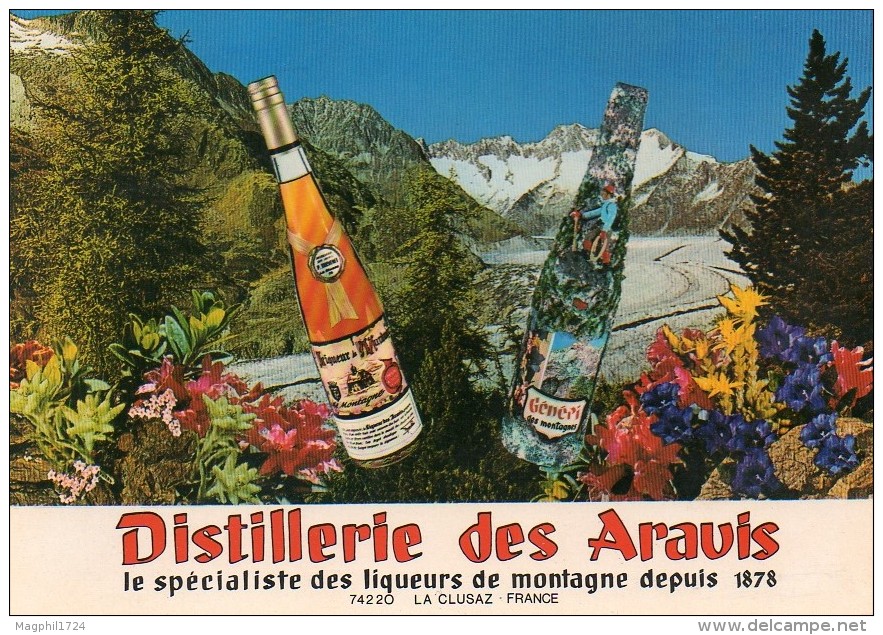 Cpsm(74) La Clusaz Distillerie Des  Aravis Le Specialiste Des Liqueurs De Montagne Depuis 1878 - La Clusaz