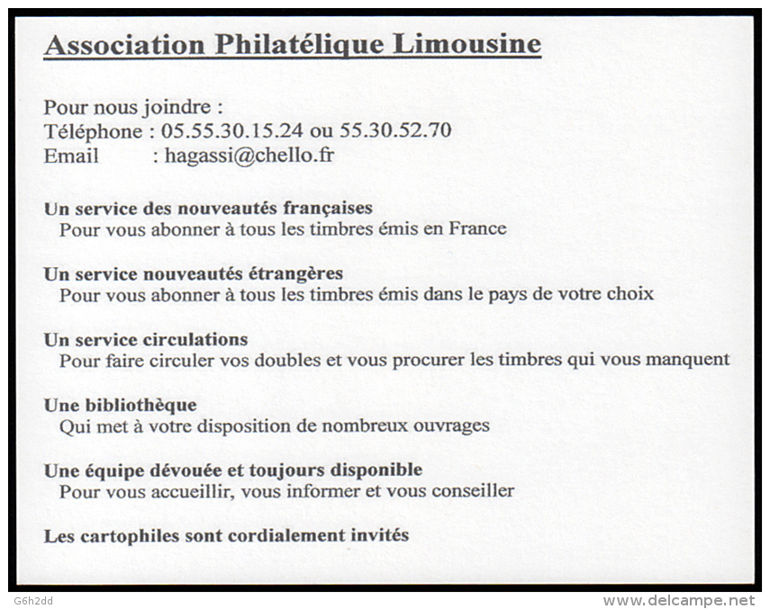 B-020B- Pseudo Entier Pocelaine De Limoges; Boîte à Timbres - Enteros Privados