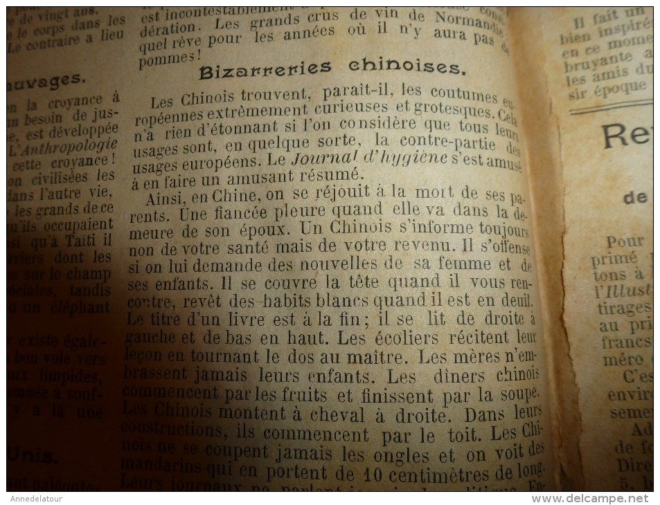 1896 SOLEIL du DIMANCHE: Escrime international;Les MACROBES;Météor à Lesnes près Namur;Âmes des sauvages;Sciure de bois