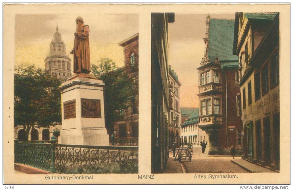 MAINZ - Gutenberg-Denkmal - Altes Gymnasium - Mainz