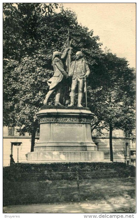 PARIS - Statue De Lafayette Et Washington, Place Des Etats-Unis (date 1918) - Statuen