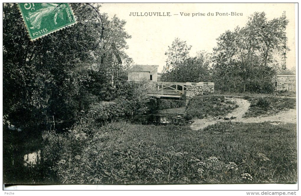 N°5329A -cpa Jullouville -vue Prise Du Pont Bleu- - Autres & Non Classés