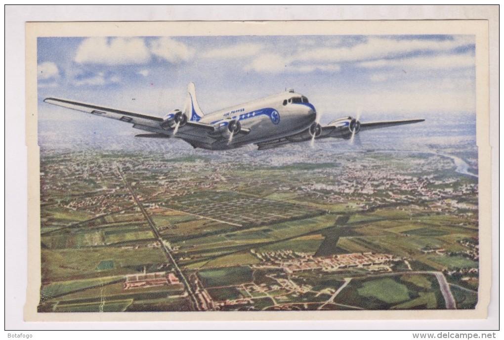 CPA DOUGLAS DC4 Sur AIR FRANCE - 1946-....: Moderne