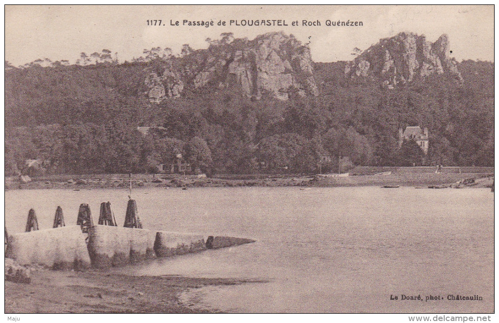 LE PASSAGE DE PLOUGASTEL ET ROCH QUENEZEN  AVEC  N°183 JEUX OLYMPIQUE DE PARIS  SCANS RECTO VERSO - Plougastel-Daoulas