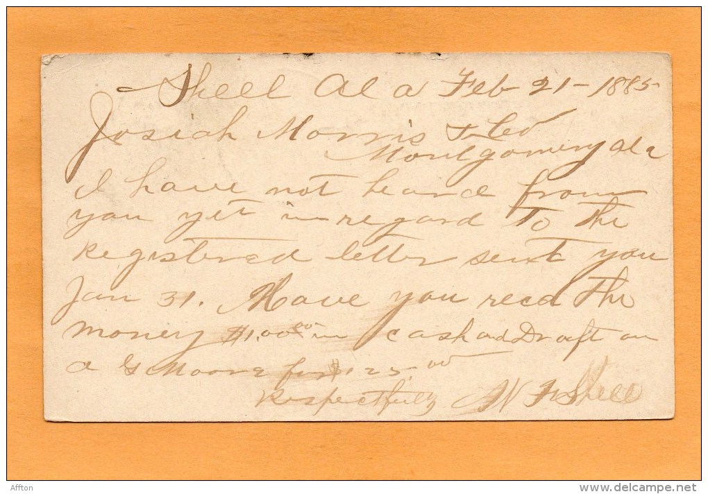 United States 1885 Card Mailed - ...-1900