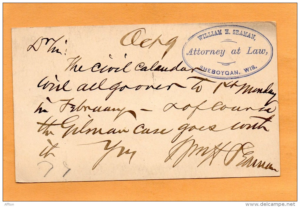 United States Old Card Mailed - ...-1900