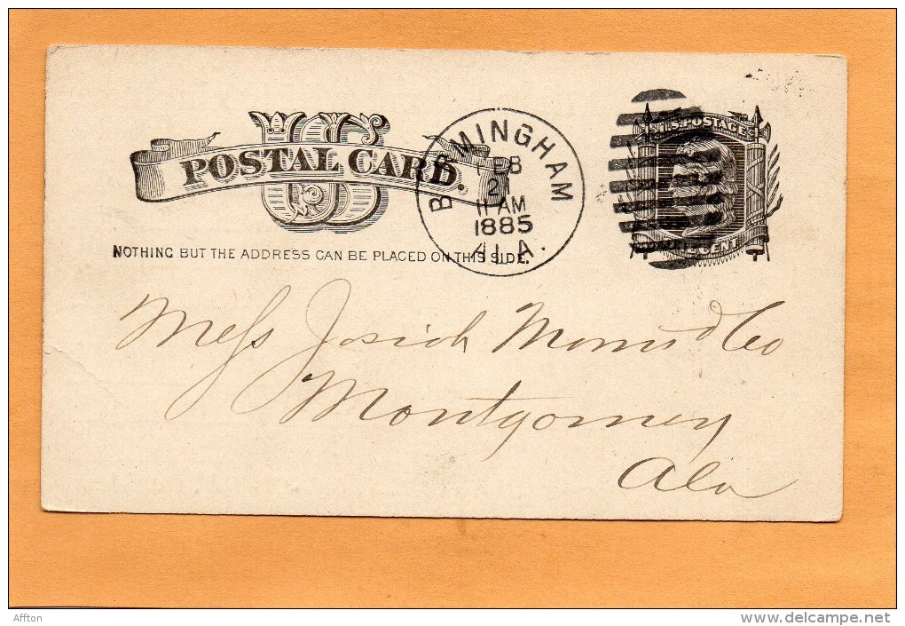 United States 1885 Card Mailed - ...-1900