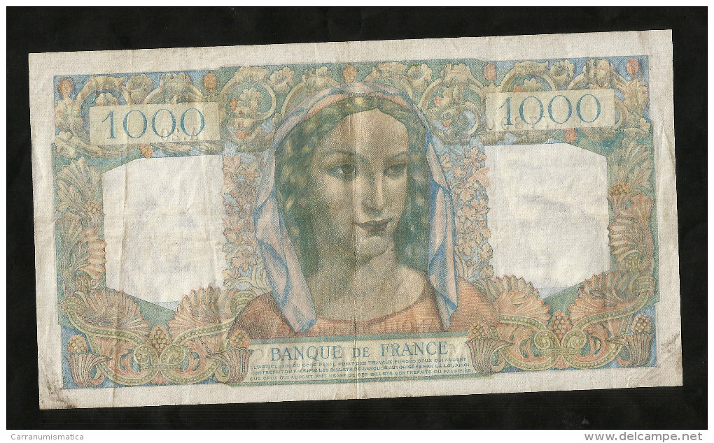FRANCE - BANQUE De FRANCE - 1000 Francs MINERVE Et HERCULE - (D. 31 - 5 - 1945) - 1 000 F 1945-1950 ''Minerve Et Hercule''