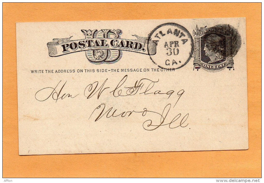 United States 1877 Card Mailed - ...-1900