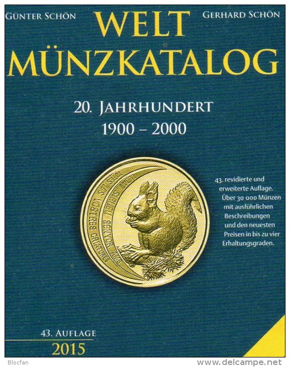 Coins Weltmünzkatalog A-Z 2015 New 50€ Münzen 20.Jahrhundert Battenberg Verlag Schön Europe America Africa Asia Oceanien - Livres & CDs