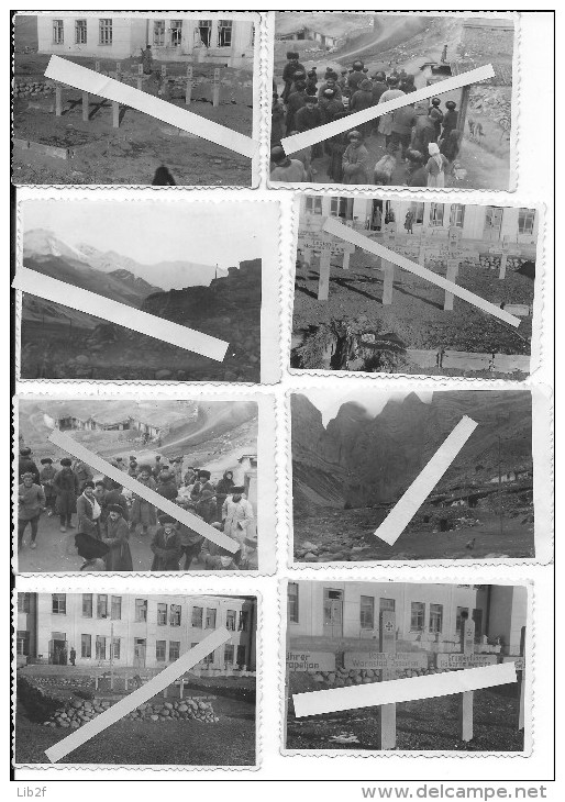 Bataillon 809 Légion Arménienne Caucasienne Cimetière Village Caserne Patrouille En Montagne 19 Photos 1939-1945 Ww2 Wk2 - War, Military