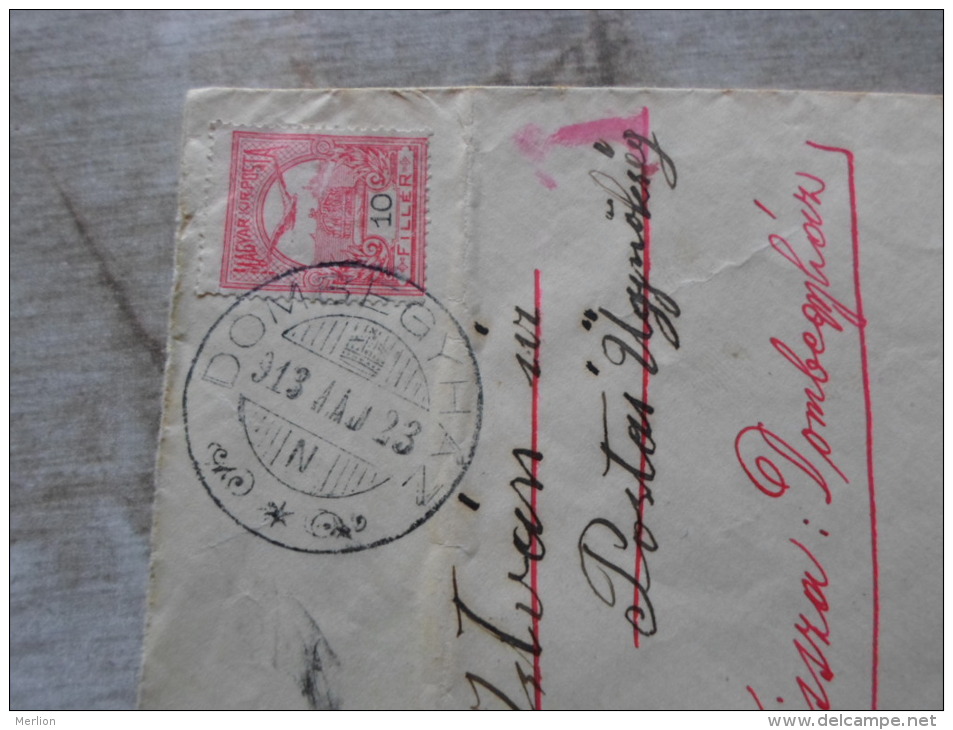 Hungary - Cover Dombegyház-to Kaszaperpuszta And Retour   1913   Békés  D128793 - Briefe U. Dokumente