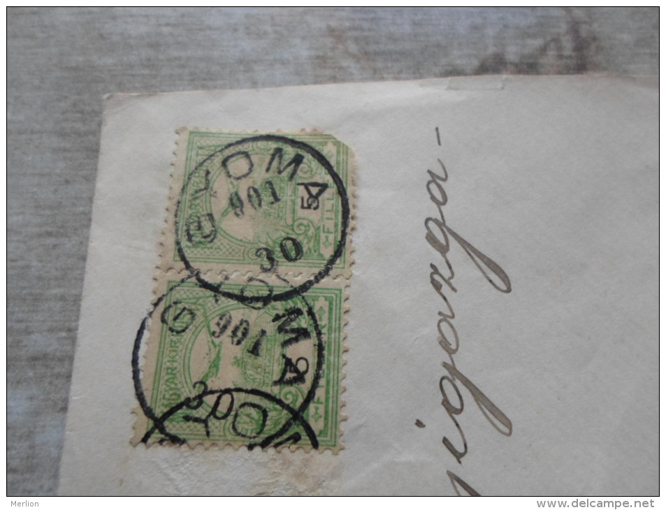 Hungary - Cover - GYOMA  To Gyula 1901   Békés Vármegye D128797 - Briefe U. Dokumente