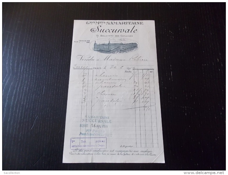 Gds Mins Samaritaine Succursale 1919 - Droguerie & Parfumerie