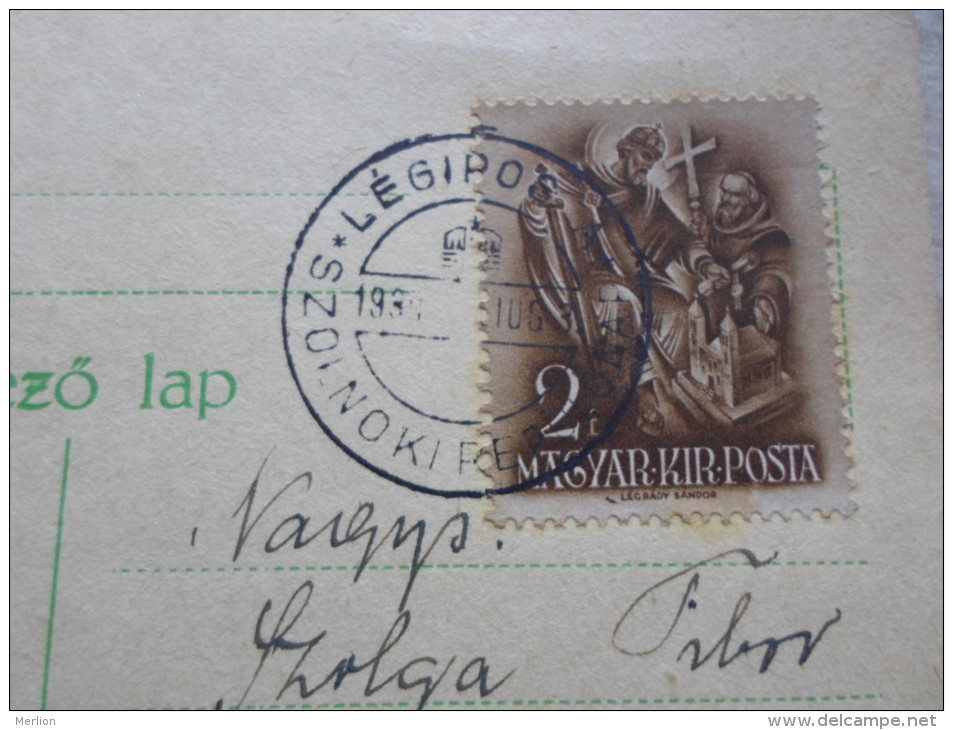 Hungary - Légiposta - Szolnok -Szolnoki  Repülönap  1939   D128835 - Postmark Collection
