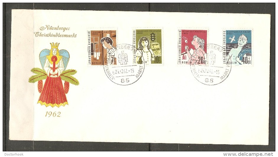 BERLIN   Scott # 9NB 21-4 On Cover W/Christmas Market Cancel (24/12/63) - Covers & Documents