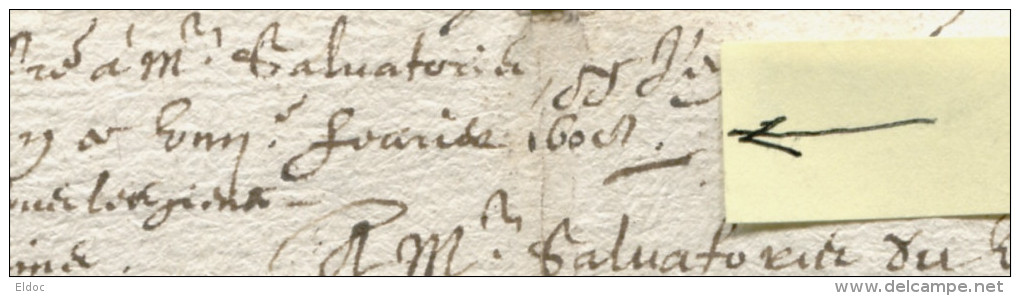 Lettre De VAISON à ROCHEGUDE / 1608/ TTB - ....-1700: Précurseurs