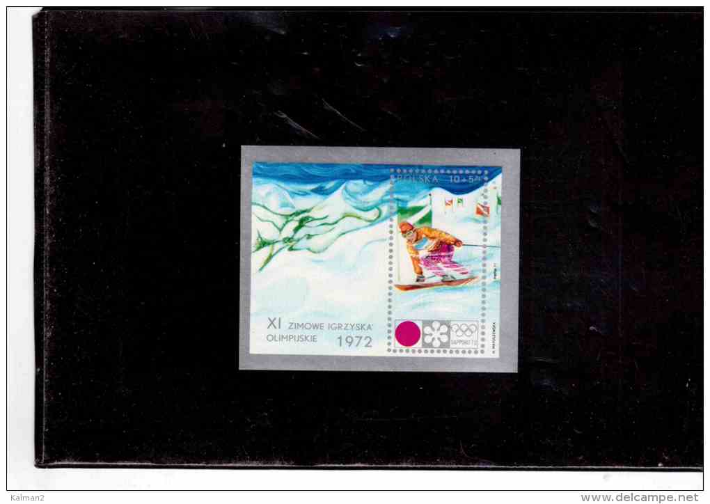 BF558  -   SAPPORO '72   /  POLONIA  MINT**  MINIATURE SHEET  -  Y.T. NR. 25 - Inverno1972: Sapporo