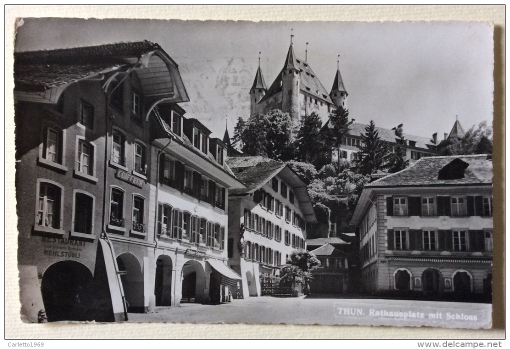 Thun Rathausplatz Mit Schloss Viaggiata - Altri & Non Classificati