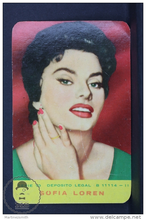 1961 Small/ Pocket Calendar - Sofia Loren Actress - Tamaño Pequeño : 1961-70