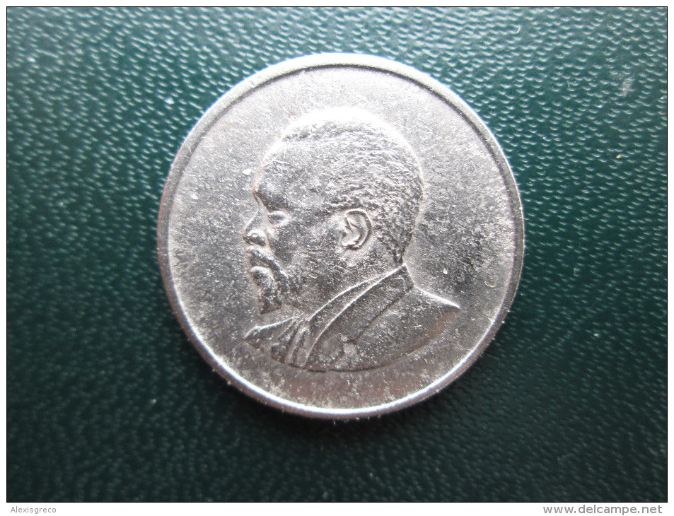 KENYA 1966  FIFTY CENTS   KENYATTA Copper-Nickel  USED COIN In GOOD CONDITION. - Kenya