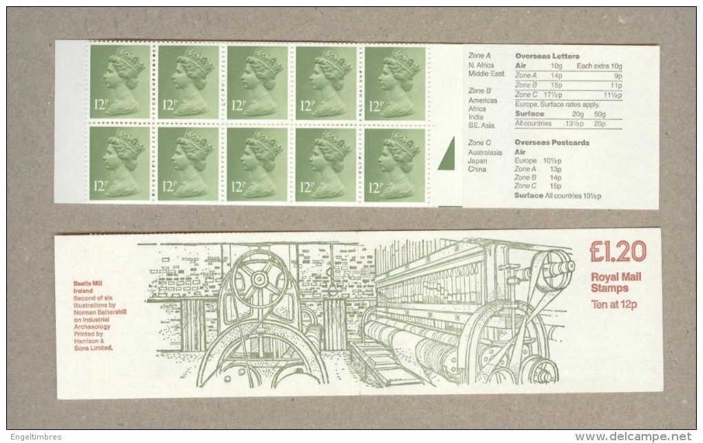 GB 04/02/80 £1.20 "Beetle Mill Ireland"  - RIGHT  MARGIN  - Perfs See Scan - Booklets