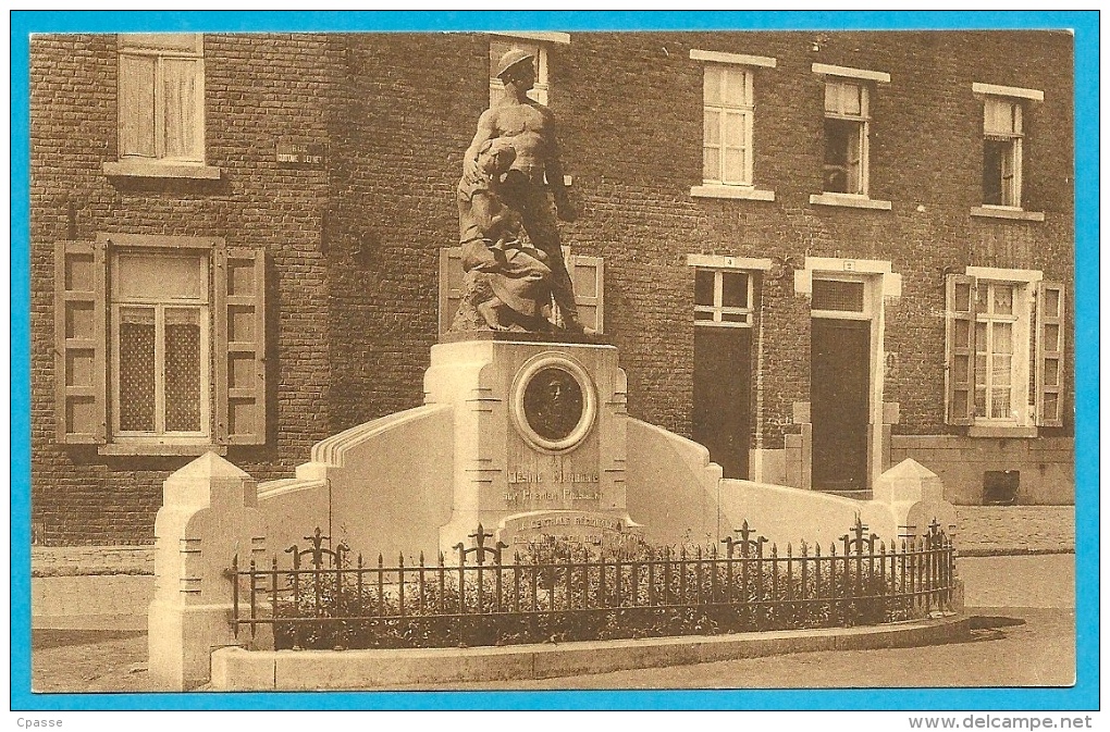 CPA BELGIE BELGIQUE - FRAMERIES - Monument Désiré Maroille ° Editeur Gaston Liénard - Frameries