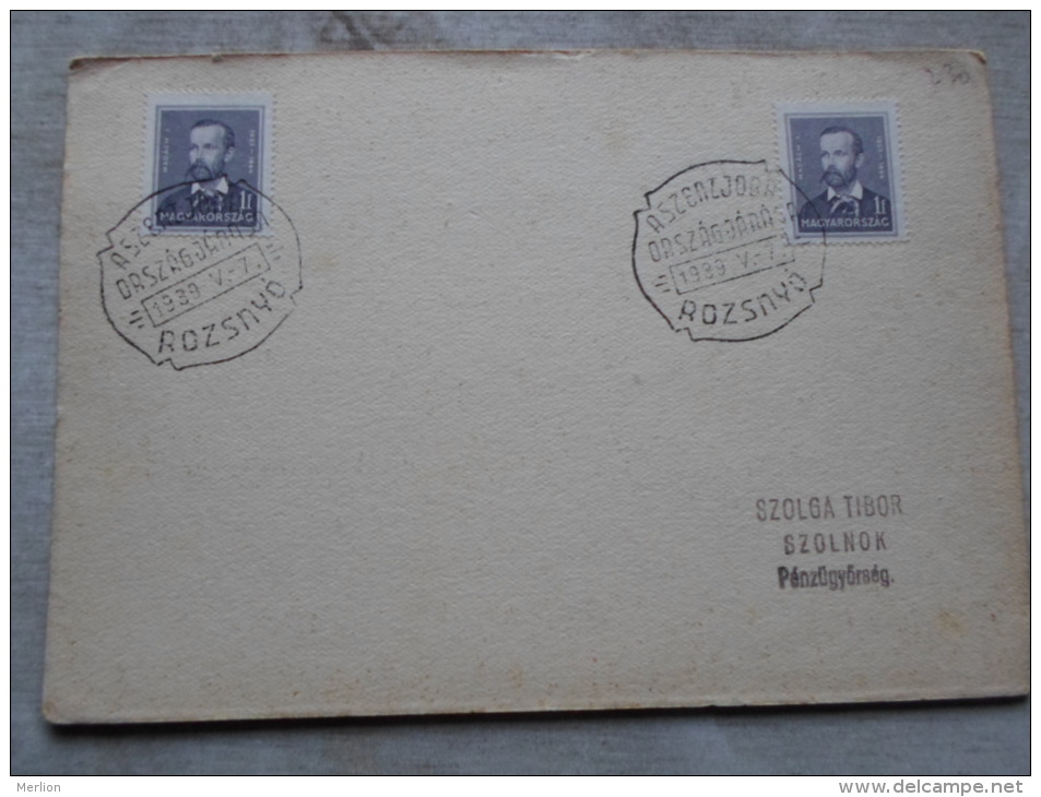 Hungary-  Szent Jobb -A Szentjobb Országjárása *  ROZSNYÓ  ROZNAVA  1939    D128855 - Feuillets Souvenir