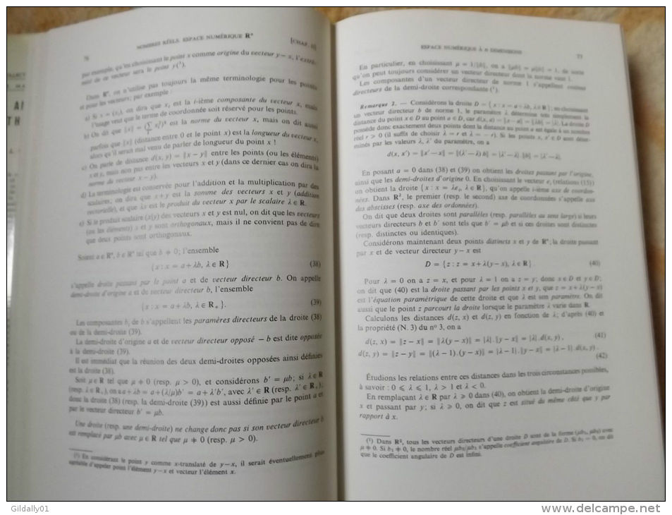 ANALYSE MATHEMATIQUE. J. Garsoux. Collection Universitaire De Mathématiques.1968 - 18+ Years Old