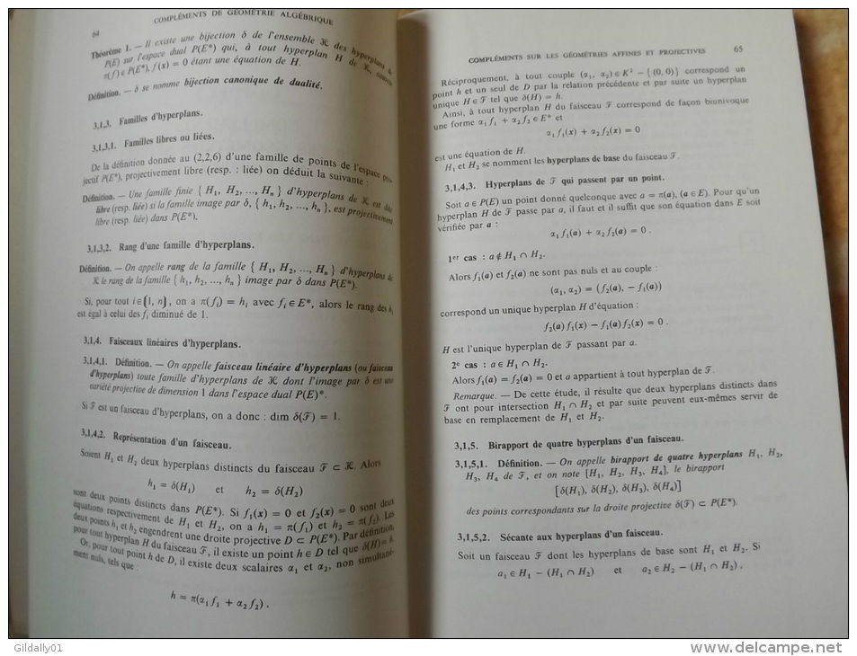 MATHEMATIQUES SUPERIEURES ET SPECIALES Mp1, Mp2.  Doneddu. 1968. - Livres Scolaires