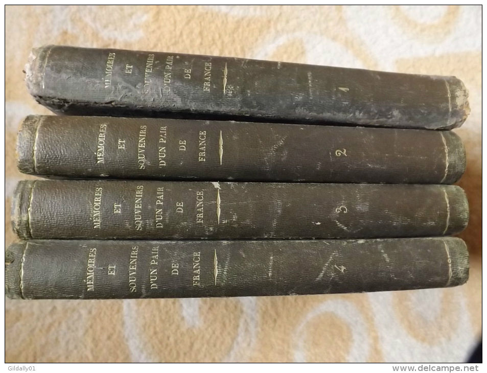 MEMOIRE D'UN PAIR DE FRANCE. Jean-Pierre FABRE De L'AUDE. 4 Volumes. 1829.    (peu Courant) - 2. Middle Ages