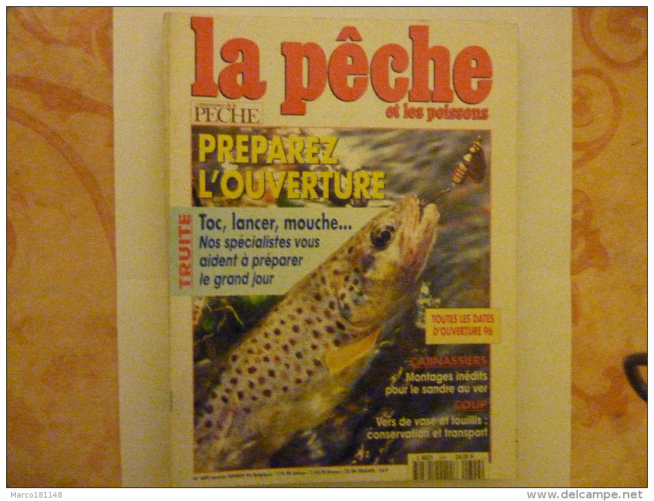 La Pêche Et Les Poissons 1996 - Jagen En Vissen