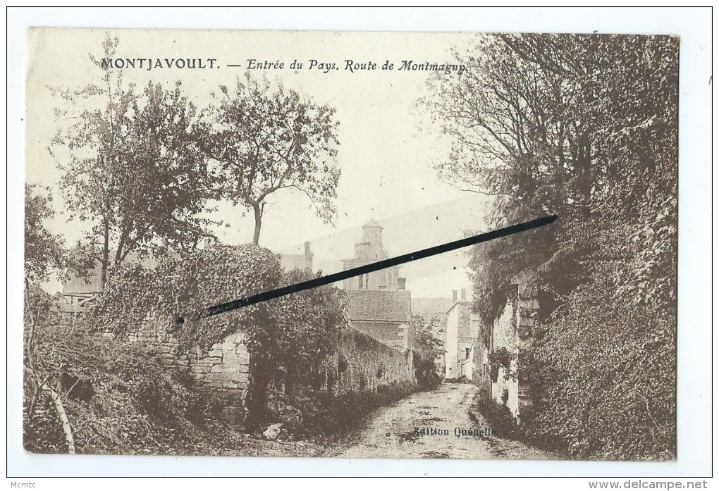 CPA -  Montjavoult - Entrée Du Pays - Route De Montmagny - Montjavoult