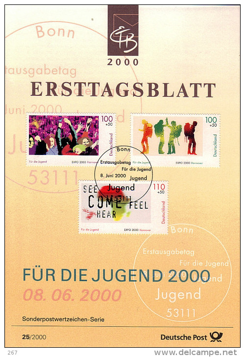 ALLEMAGNE  Carte Notice 1er Jour  2000  Exposition Universelle A Hanovre - 2000 – Hannover (Germania)