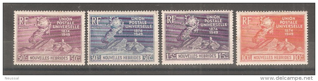 Serie  Nº 136/9 Nueva Hebrides   UPU - UPU (Unión Postal Universal)