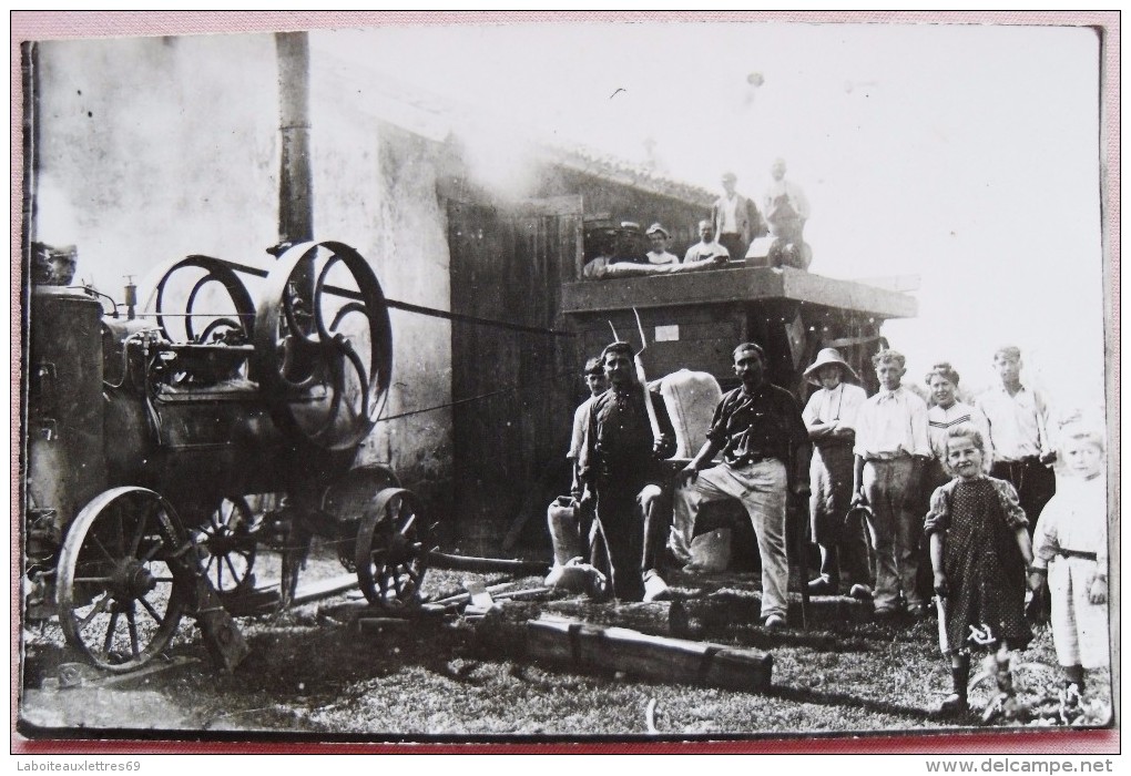 CARTE POSTALE PHOTO PAR JULES SYLVESTRE-PHOTOGRAPHE LYONNAIS-SCENE A LA CAMPAGNE - Other & Unclassified