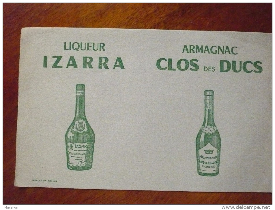 Lot De 6 Buvards Pub LIQUEURS.  Années 50. Voir Description. Alcool Cognac MARTELL COINTREAU IZARRA BENEDICTINE Etc. - Drank & Bier