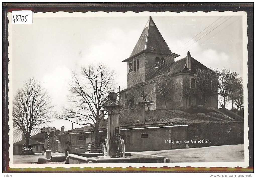 DISTRICT DE NYON /// GENOLIER - L'EGLISE - TB - Genolier