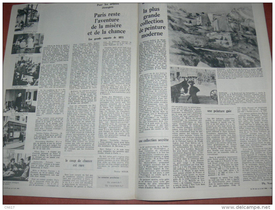 ARTS ET LOISIRS N° 27 / AVRIL 1966 /  MAGAZINE CULTUREL/ CINEMA  GODARD CHANTAL GOYA  / LITTERAIRE  LE CLEZIO / - Art